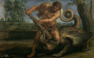 11-rubens-Hércules matando al dragón del jardín de las Hesperídes-1635-1640